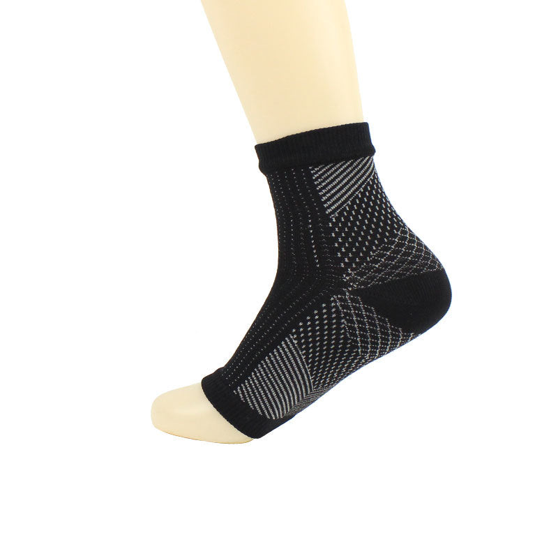 Unisex Compression Ankle Socks, Breathable Nylon Yoga Sports Socks for Ankle Support & Sprain Protection