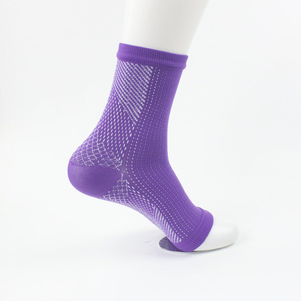 Unisex Compression Ankle Socks, Breathable Nylon Yoga Sports Socks for Ankle Support & Sprain Protection