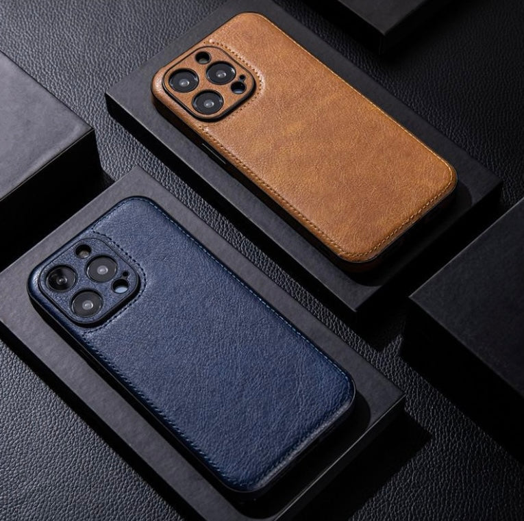 Premium Vintage Leather Case for iPhone 16/15/14 Pro Max | Elegant Slim-Fit Protection
