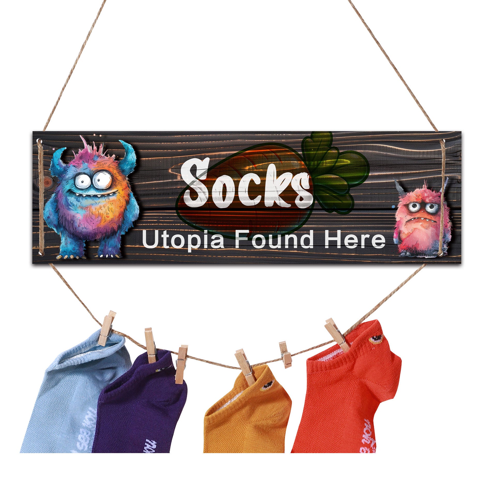 Portable Socks Storage Hanging Bag, Dustproof Separate Organizer