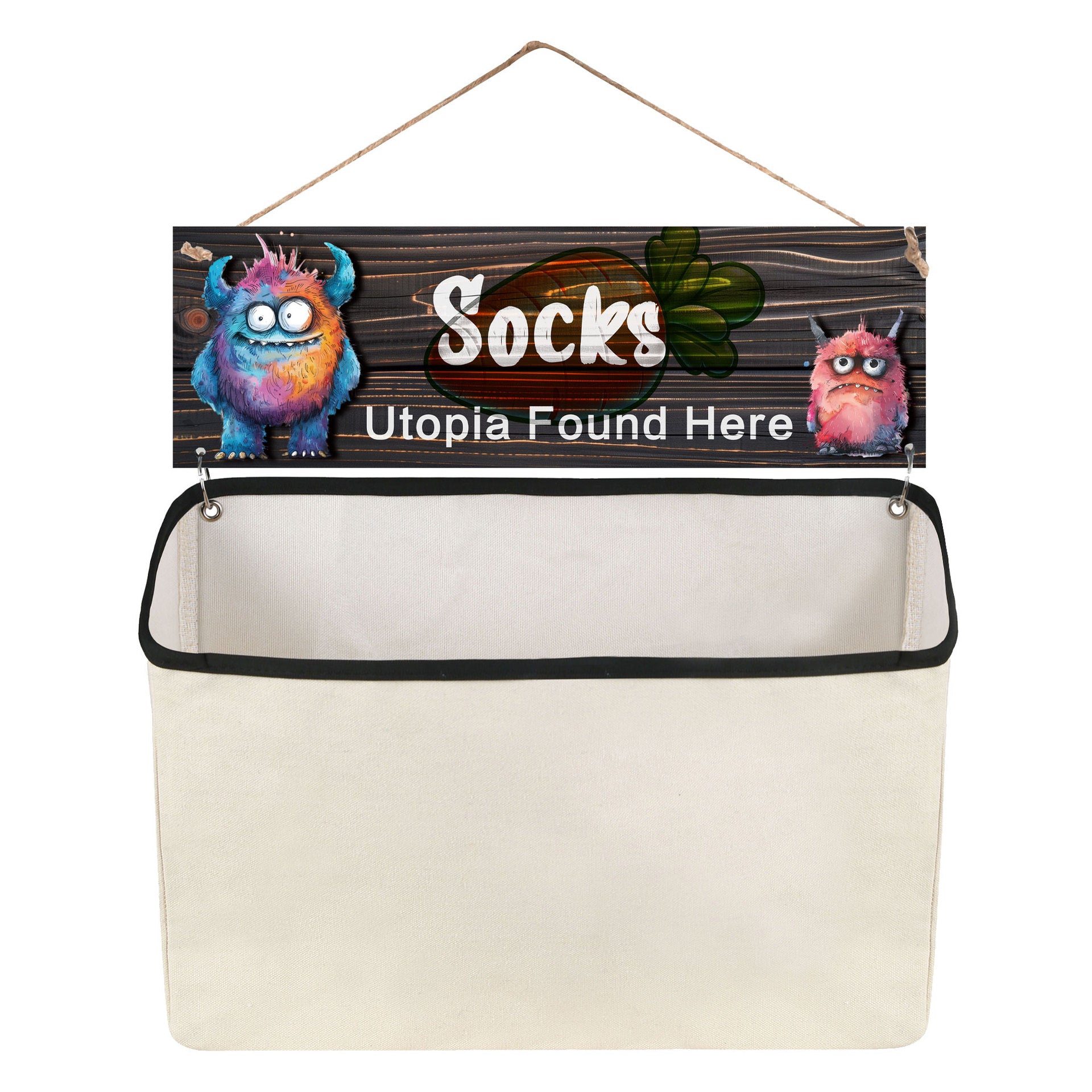 Portable Socks Storage Hanging Bag, Dustproof Separate Organizer