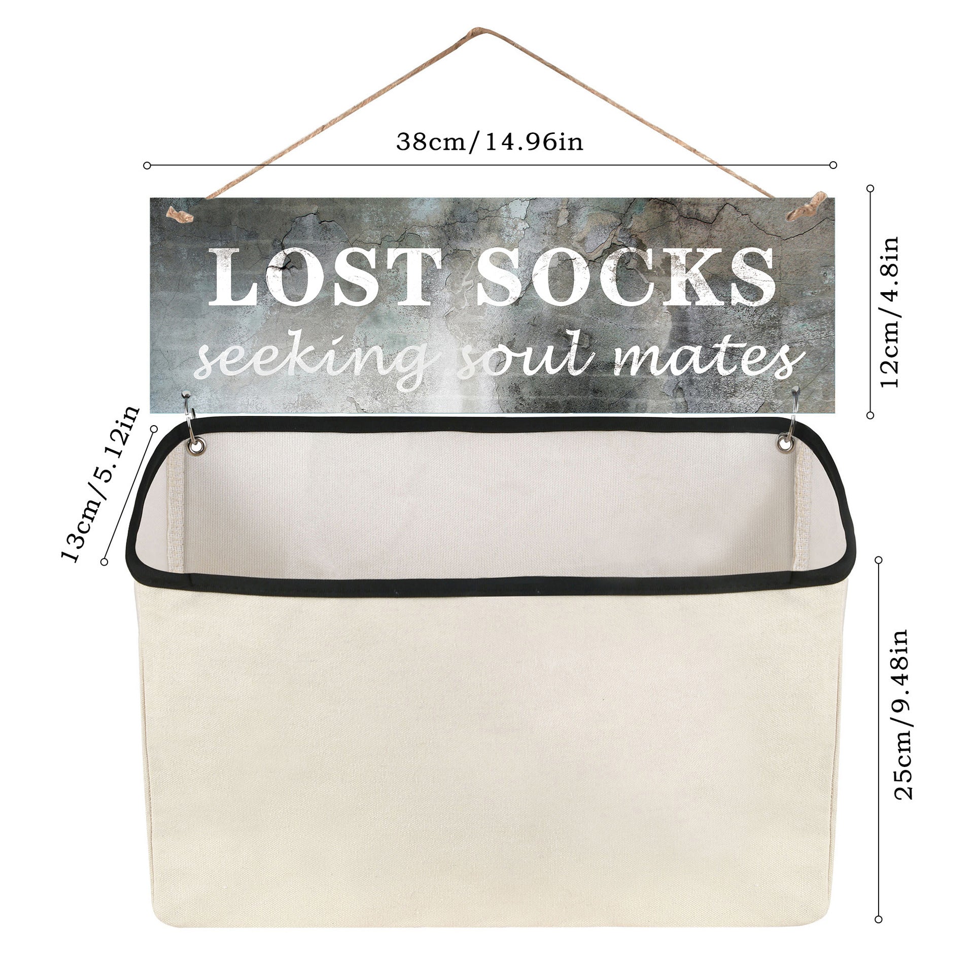 Portable Socks Storage Hanging Bag, Dustproof Separate Organizer