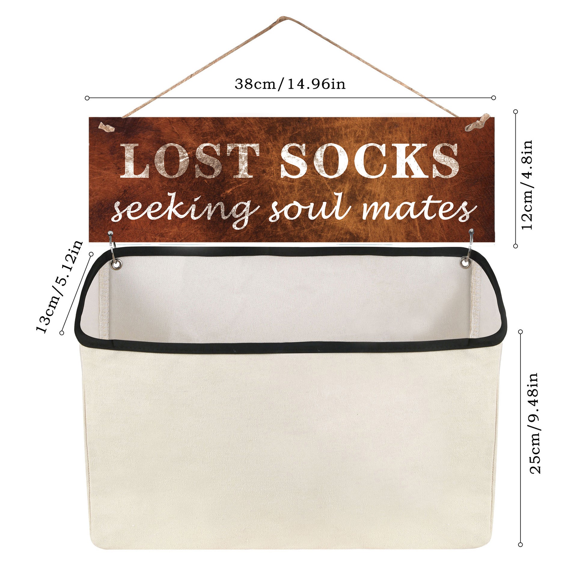 Portable Socks Storage Hanging Bag, Dustproof Separate Organizer