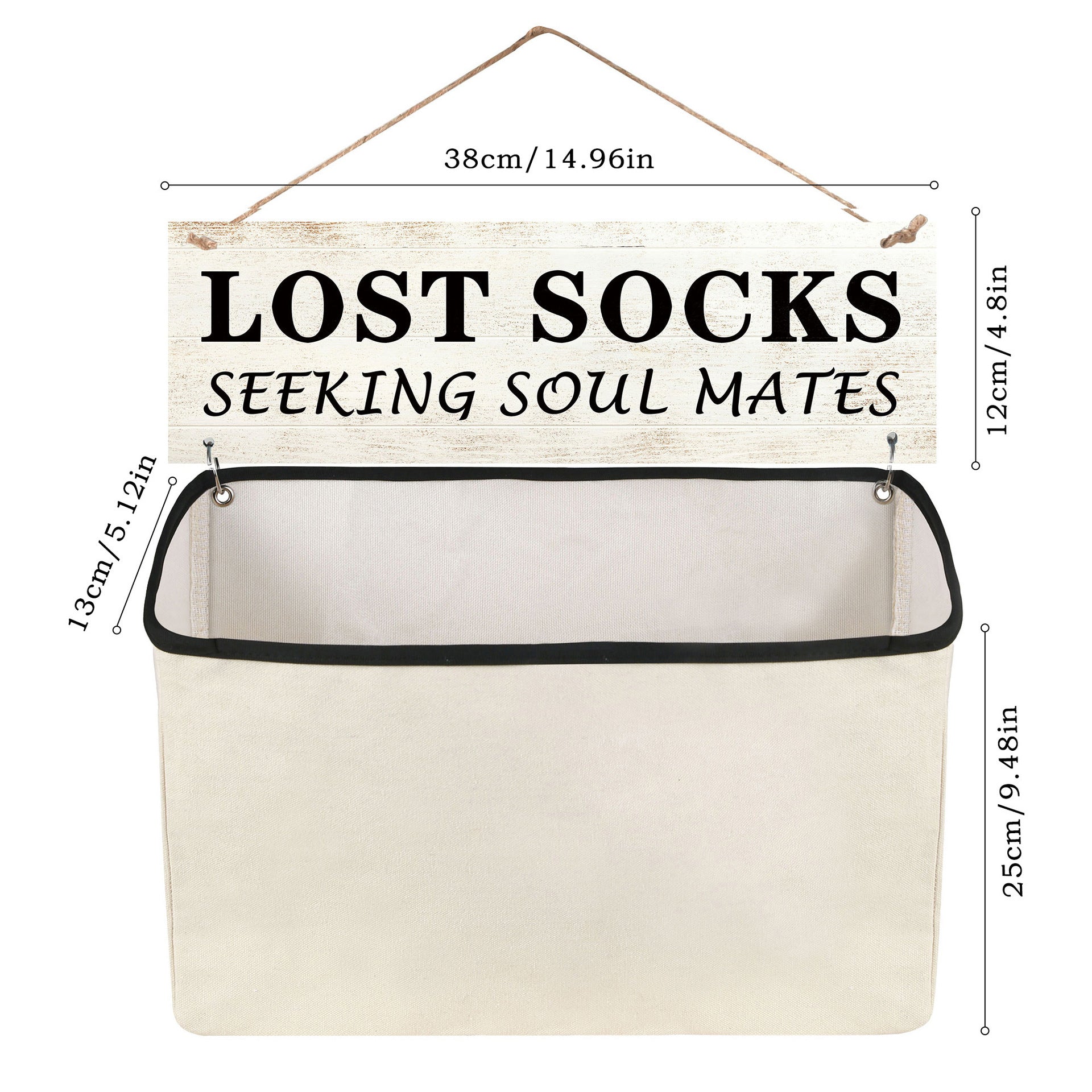 Portable Socks Storage Hanging Bag, Dustproof Separate Organizer