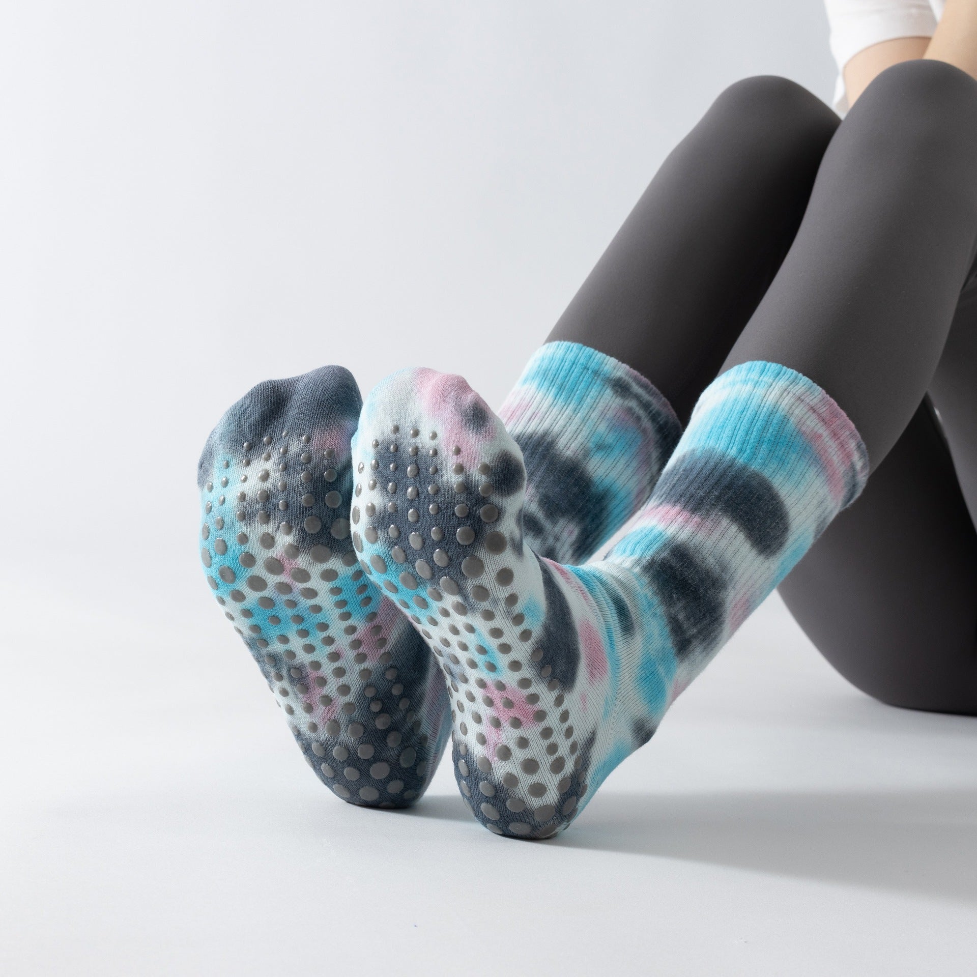 Professional Tie-Dye Yoga Socks | Anti-Slip Pilates & Dance Grip Socks