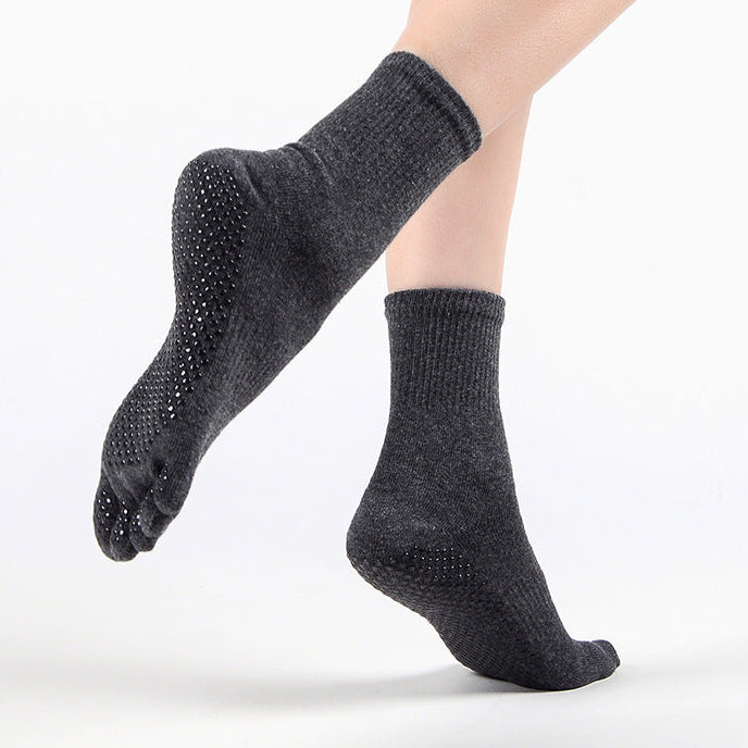 Professional Unisex Five-Finger Yoga Socks | Non-Slip Full-Toe Grip Socks