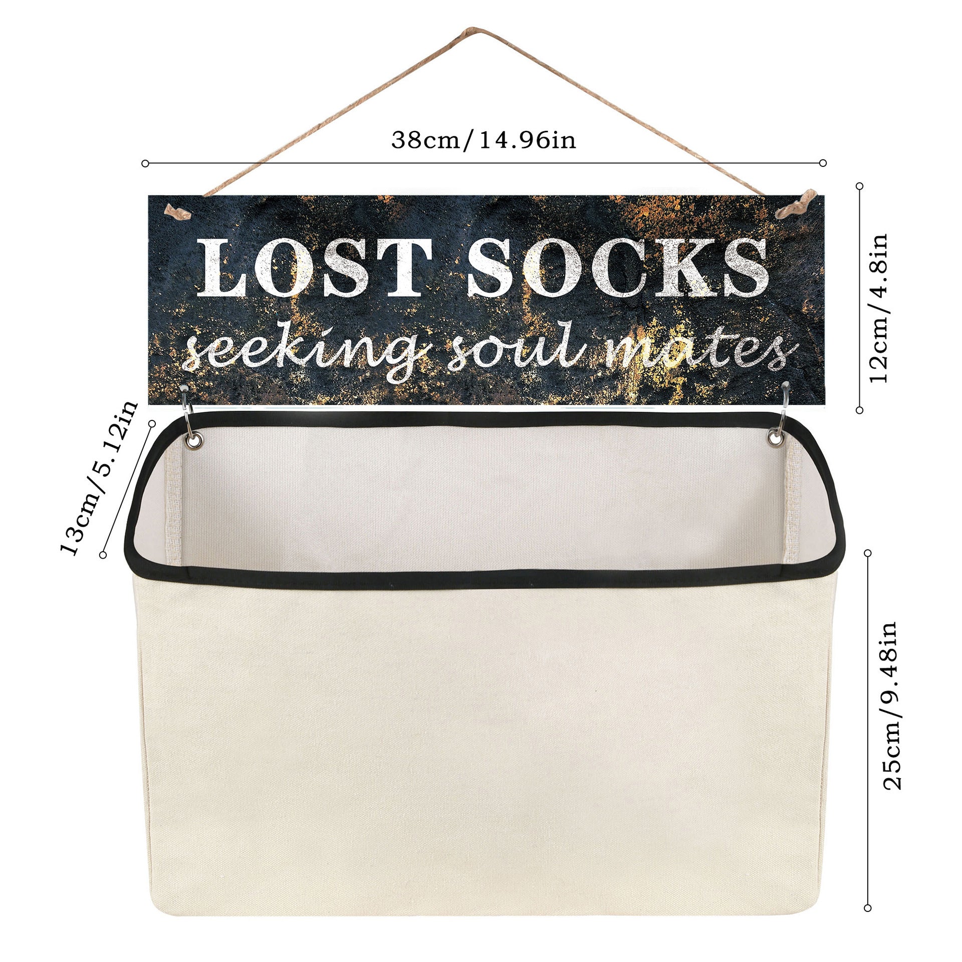 Portable Socks Storage Hanging Bag, Dustproof Separate Organizer