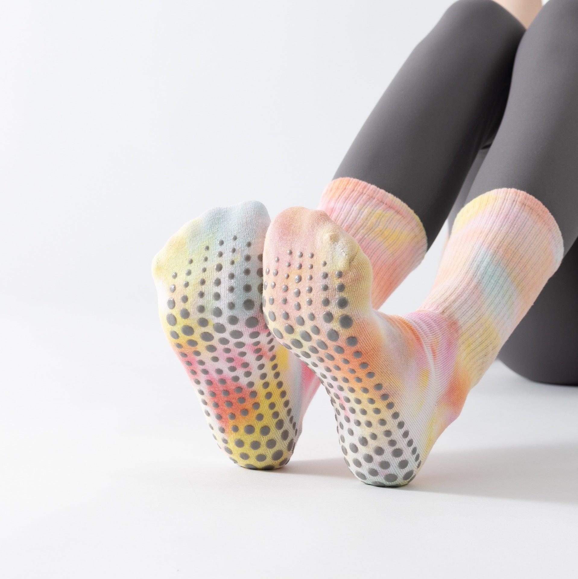 Professional Tie-Dye Yoga Socks | Anti-Slip Pilates & Dance Grip Socks