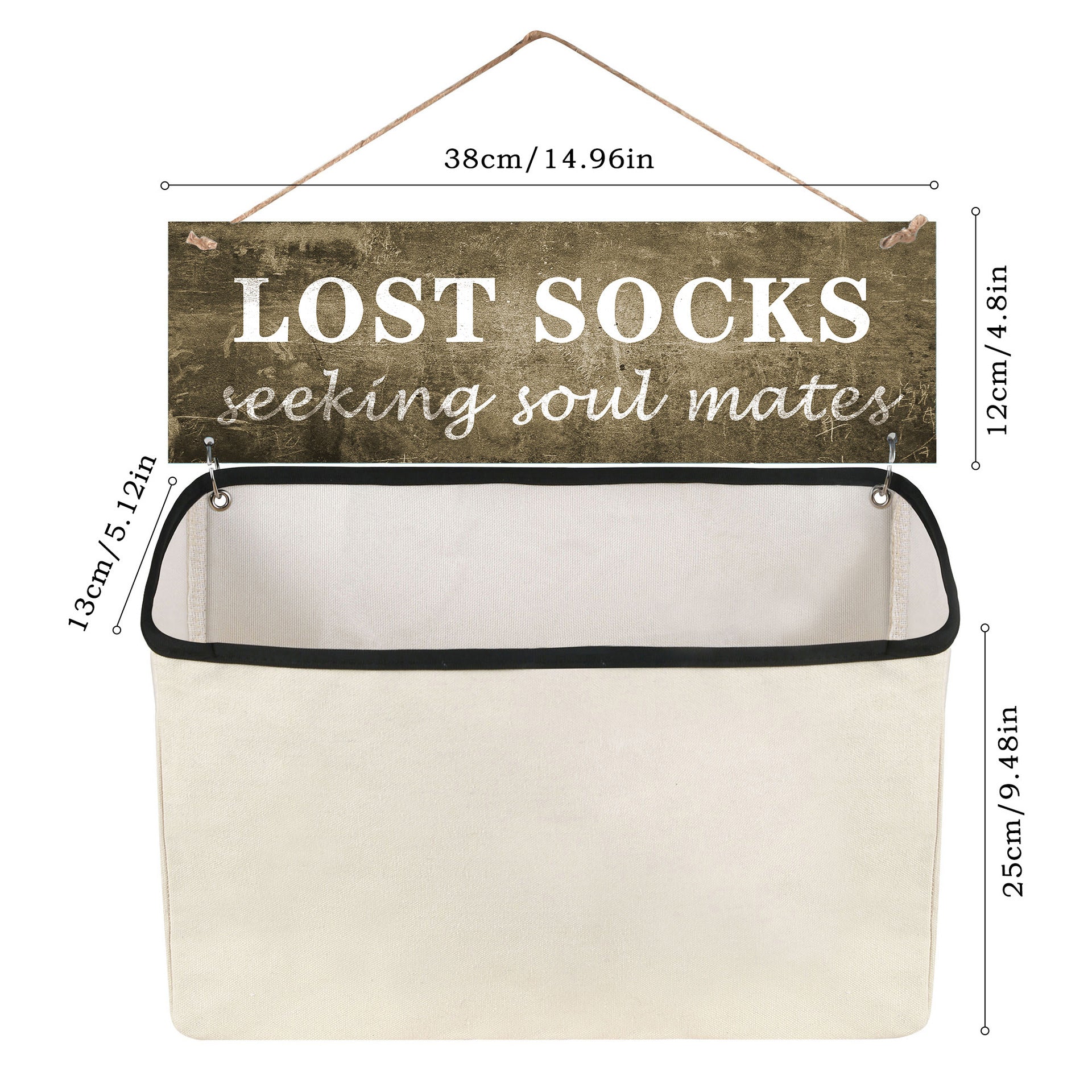 Portable Socks Storage Hanging Bag, Dustproof Separate Organizer