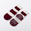 Chic Striped Yoga Socks with Bow Embroidery | Non-Slip Pilates & Dance Socks