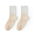 Dreamy Gradient Pastel Yoga Socks | Anti-Slip Breathable Cotton Crew Socks