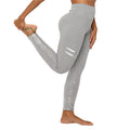 New High Waist Elastic Bronzing Printed Yoga Pants Fitness Hip Lifting Slim Sports Leggings Women