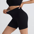Threaded high waist seamless hip-lifting yoga shorts three-point anti-exposure sports fitness shorts peach hips without embarrassing lines