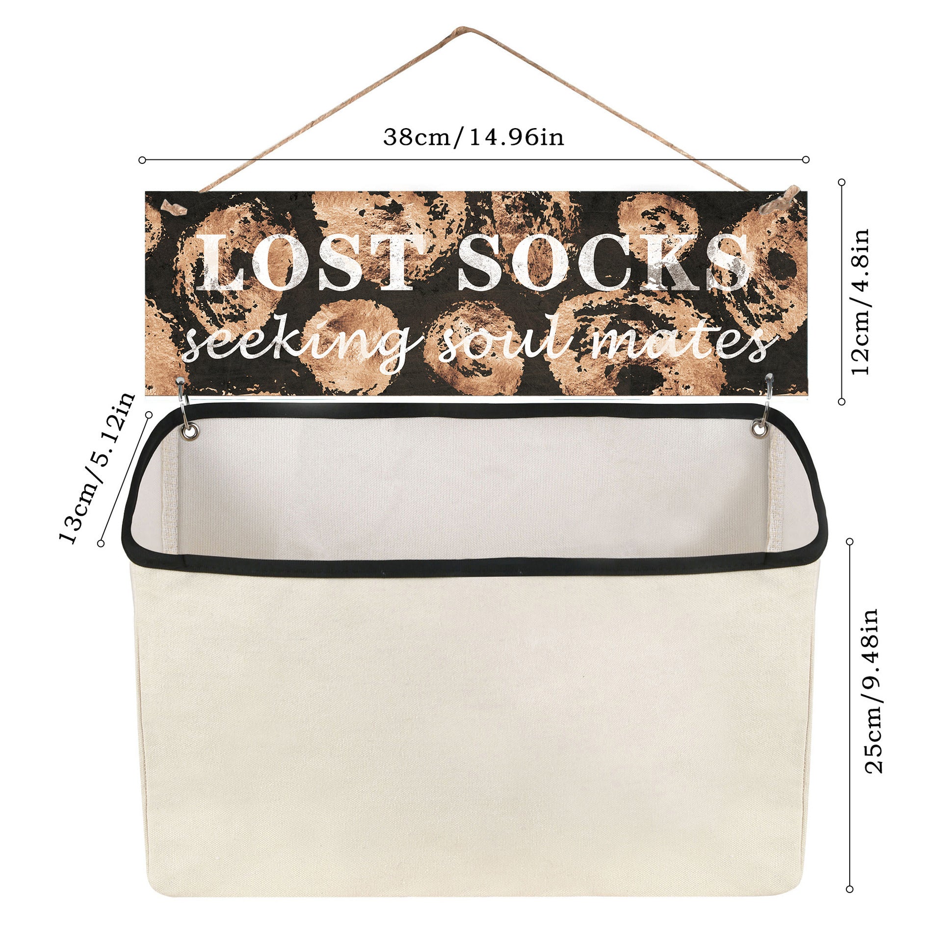 Portable Socks Storage Hanging Bag, Dustproof Separate Organizer
