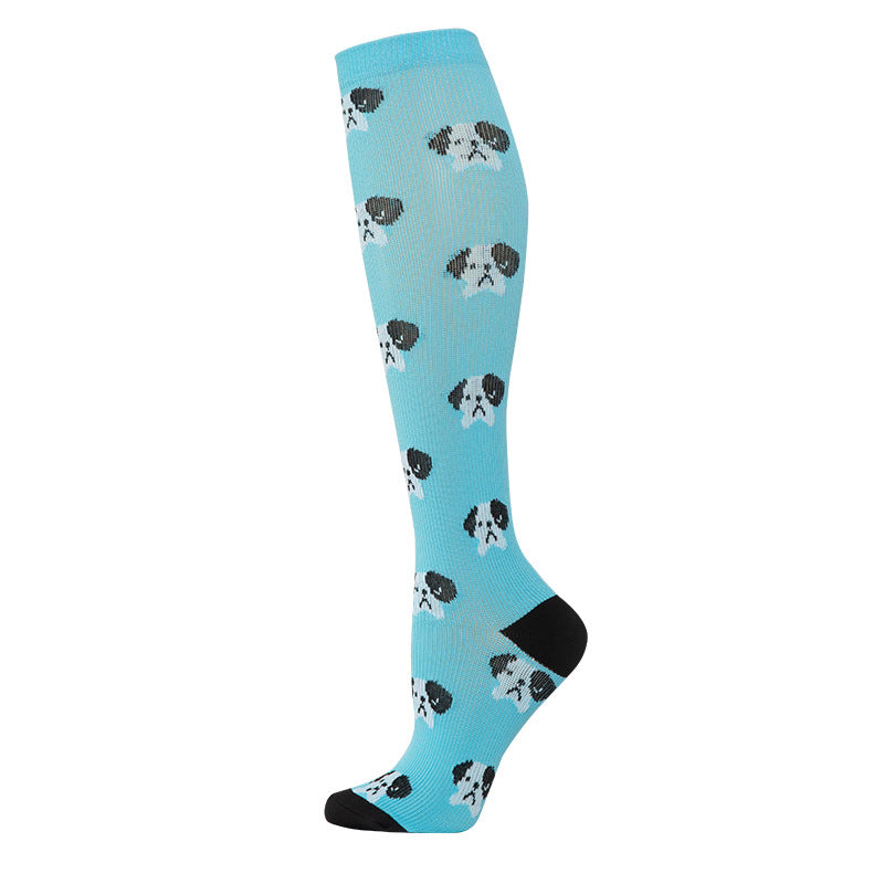 Women's Slim Leg Compression Running Fitness Sports Socks