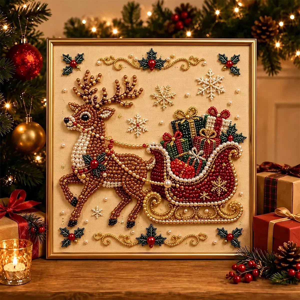 3 pack Diamond Painting (Reindeer)