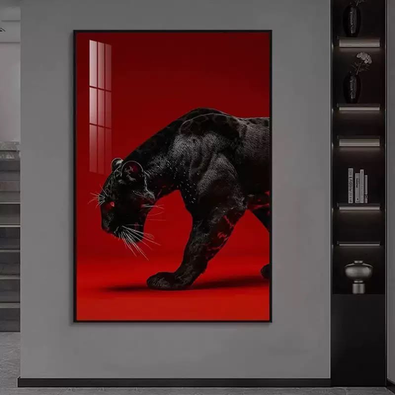 Wild Feline Contemporary Canvas Art Set (Set of 4)