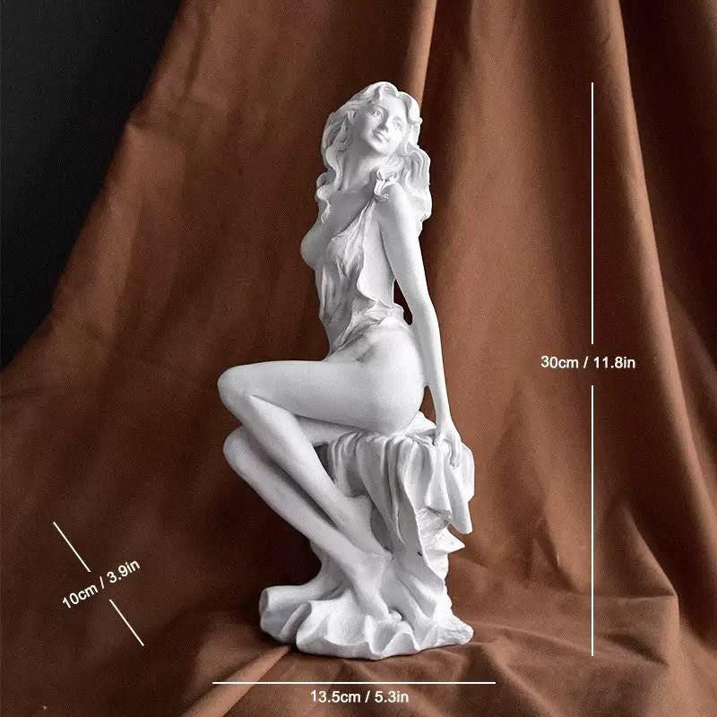 🏛️ Timeless Elegance: Nordic Minimalist Greek Goddess Statues ✨ | White Resin Aesthetic Home Decor & Art Studio Sculpture