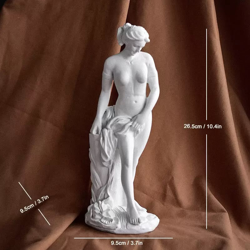🏛️ Timeless Elegance: Nordic Minimalist Greek Goddess Statues ✨ | White Resin Aesthetic Home Decor & Art Studio Sculpture