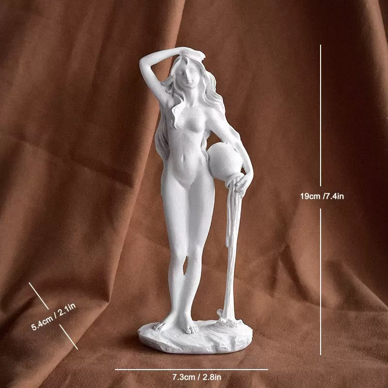 🏛️ Timeless Elegance: Nordic Minimalist Greek Goddess Statues ✨ | White Resin Aesthetic Home Decor & Art Studio Sculpture