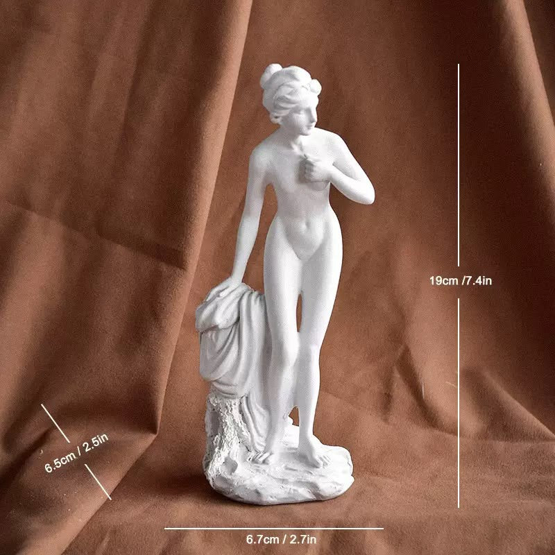🏛️ Timeless Elegance: Nordic Minimalist Greek Goddess Statues ✨ | White Resin Aesthetic Home Decor & Art Studio Sculpture